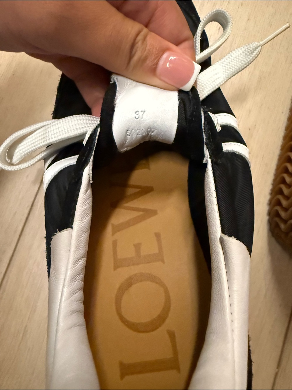 Loewe Black & White Ballet Runner with Gum Sole - Picture 5 of 5
